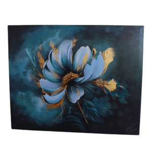 Midnight Teal Floral | Paintings for Sale